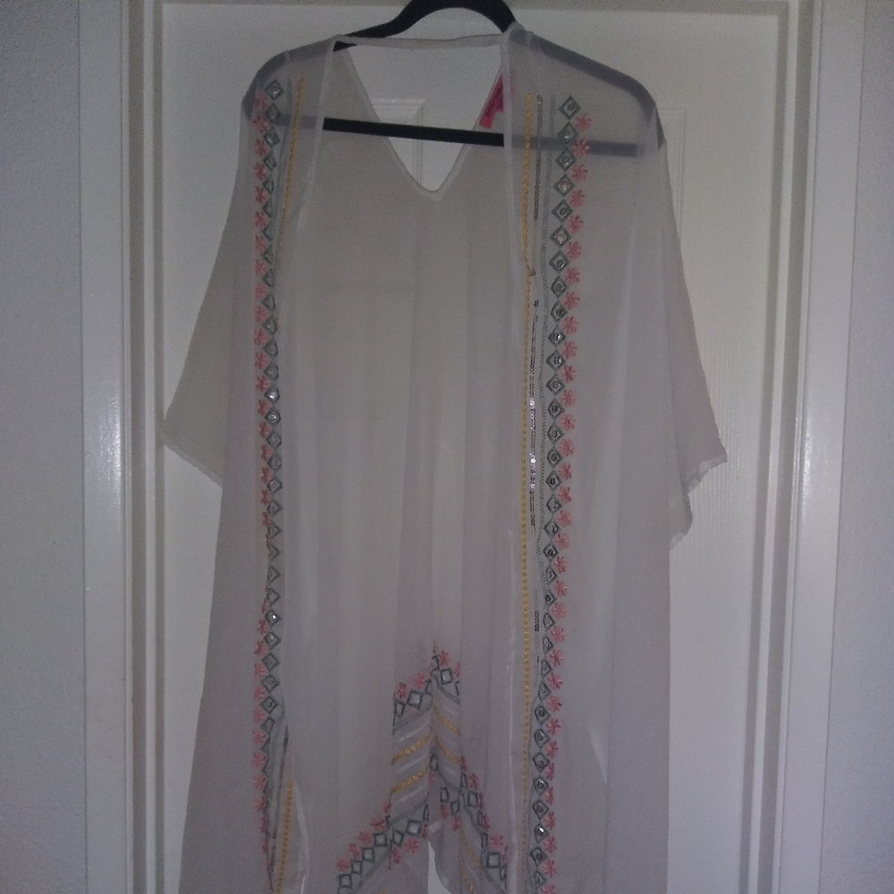 Over bathing suit robe swim Betsey Johnson
